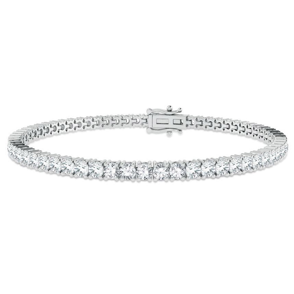 14K 7.00ct Lab Grown Diamond Bracelet IGI Certified