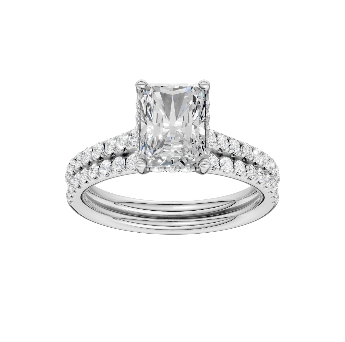 14K 2.50ct Lab Grown Diamond Bridal Set