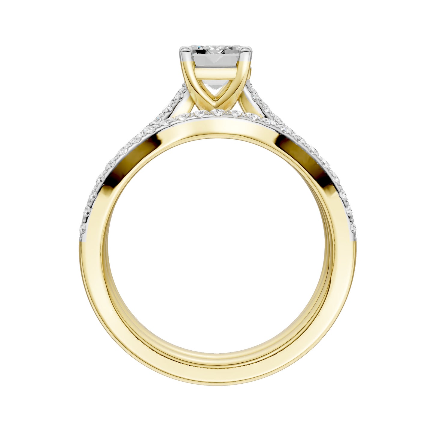 14K 1.40ct Lab Grown Diamond Bridal Set