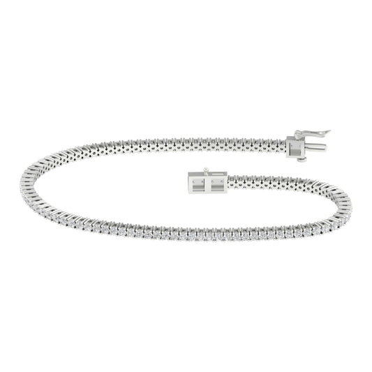 14K 1.00CT Certified Lab Grown Diamond Bracelet