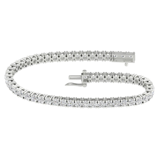 14K 2.00ct Lab Grown Bracelet ( IGI Certified )