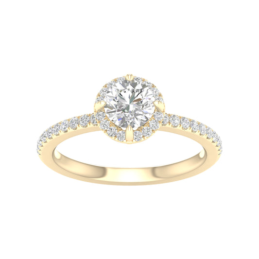 14K 1.25CT Certified Lab Grown Diamond Ring ( IGI Certified )