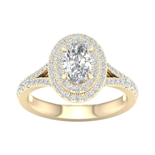 14K  1.25CT Certified Lab Grown Diamond Ring ( IGI Certified )