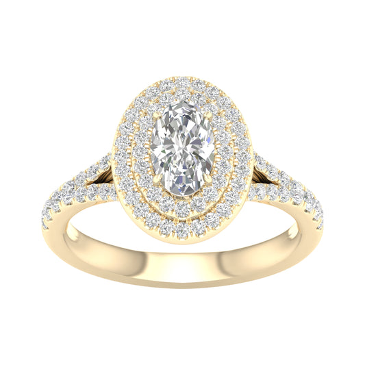 14K 1.50CT Certified Lab Grown Diamond Ring ( IGI Certified )