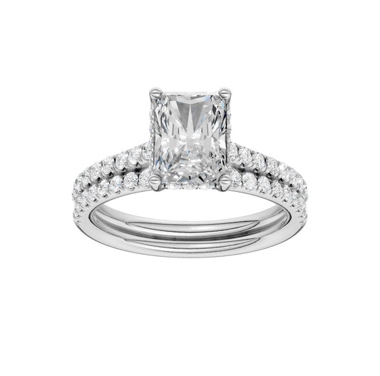 14K 2.50ct Lab Grown Diamond Bridal Set