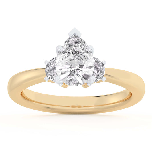 14K 1.25CT Lab Grown Engagement Ring