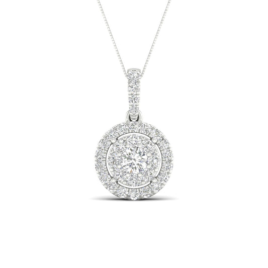 14K 0.50CT Lab Diamond Pendant