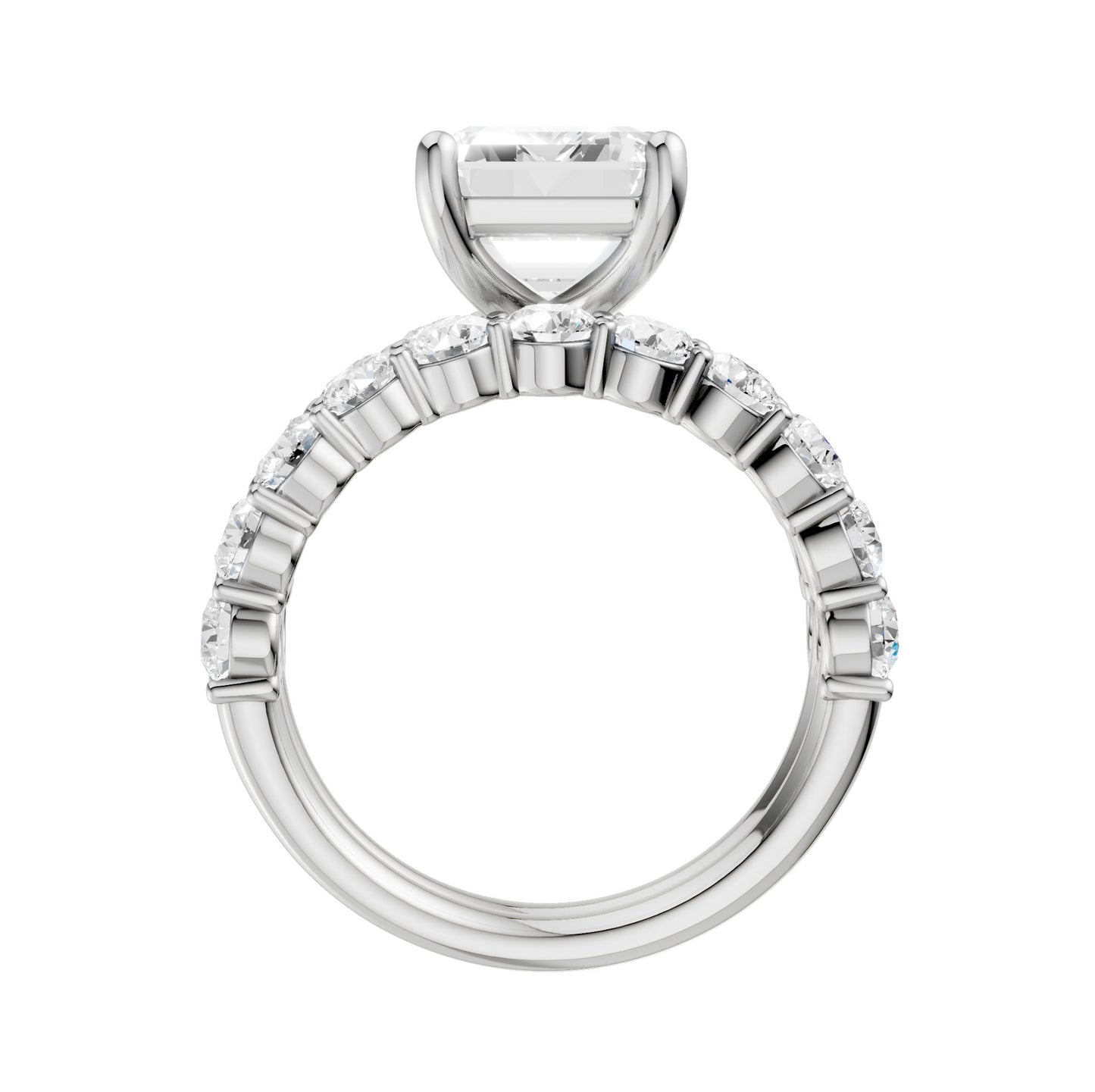 14K 6.00CT Certified Lab Grown Diamond Bridal Set